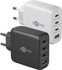 Ładowarka sieciowa 3x USB-C + USB superszybkie ładowanie 68W QC 3.0 PD Goobay biała