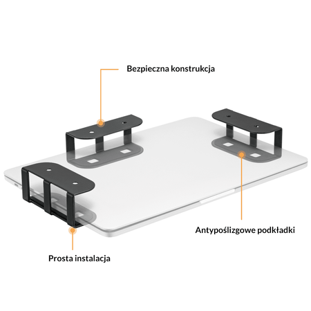 Podbiurkowy uchwyt do laptopa. tableta SPB-004W