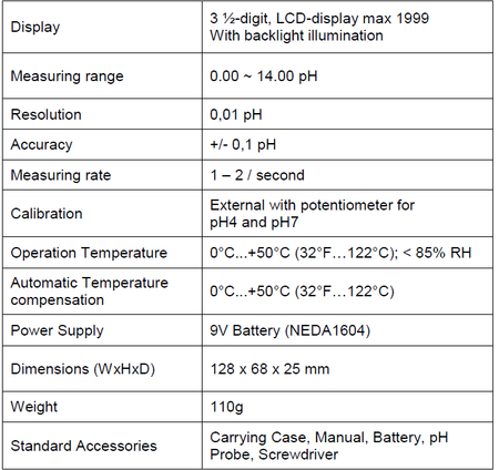 PeakTech 5310A Wasser-pH-Meter mit Batterie - zdjęcie 2