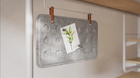 ECO Półka nad biurko bez wiercenia Spacetronik SPB-118WW_120 OUTLET