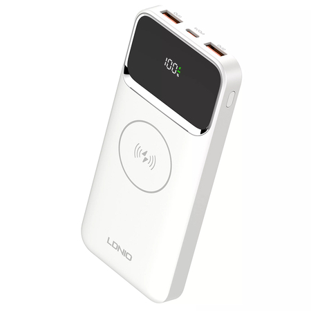 LDNIO Powerbank 10000 mAh Induktion Qi Magnet USB-C