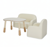Zestaw mebli dziecięcych Spacetronik – stolik regulowany, sofa i fotelik waniliowy