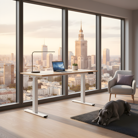 Elektrischer Schreibtischständer SPE-214AW USB - zdjęcie 2