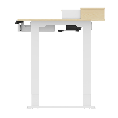 Biurko elektryczne SPE-F121 Czarne, Ciemne drewno