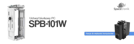 Uchwyt biurkowy PC Spacetronik ERGOLINE SPB-101W