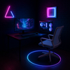Mata ochronna gumowa pod krzesło SPB047 RGB D100cm