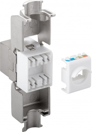 Keystone-Stecker RJ45 CAT 6A S/FTP Geschirmt