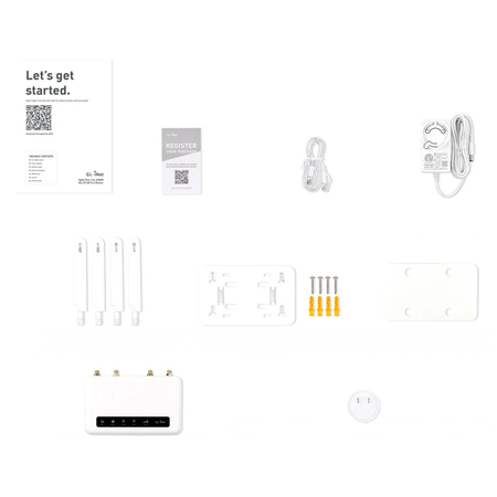 Zestaw -10% Router LTE Wi-Fi 6 GL.iNet Spitz Plus GL-X2000 + Antena Poynting XPOL-1-5G-21