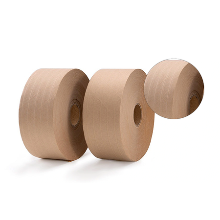 Eko taśma zbrojona z pulpy drzewnej aktywowana wodą 70 mm / 182 m Bublaki BT-W703R (10 szt.)