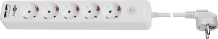 Listwa zasilająca 5xAC 230V + 2xUSB 5V/2,1A Goobay - zdjęcie 2
