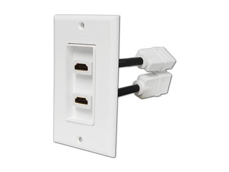 Gniazdo HDMI naścienne podwójne