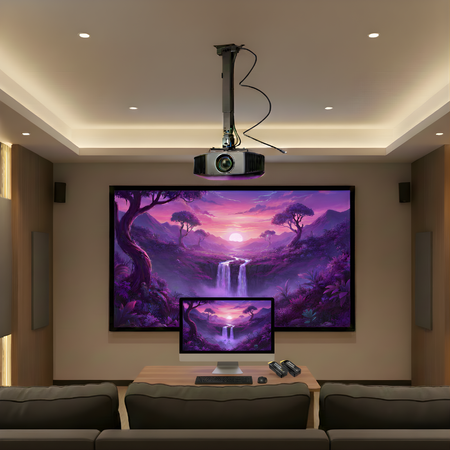 Zestaw 100" PRS-F04 + SPA-P01B + SPH-W21 + klawiatura/mysz - zdjęcie 2