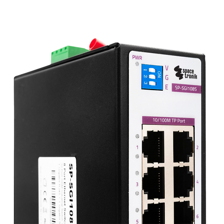SWITCH 8-portowy SP-SGI108S Przemysłowy SFP - zdjęcie 2