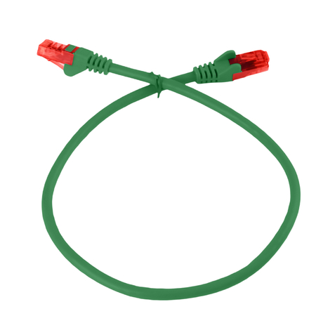 Kabel RJ45 CAT 6 U/UTP AWG24 zielony 3m