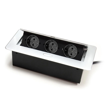 Gniazda blatowe otwierane chowane w blat Spacetronik SPS-D33S V2 OUTLET