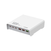 Wielofunkcyjna biała stacja ładująca 120W LDNIO Q605 6 portów USB (3 USB-C, 3 USB-A)