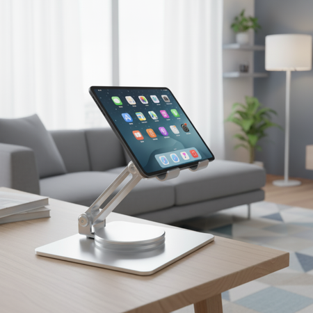 Obrotowa Podstawka na Tablet/Telefon SPP121S 360° Aluminium - zdjęcie 2