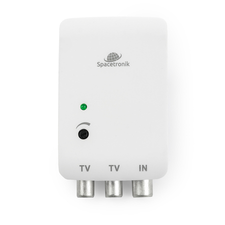 Wzmacniacz telewizyjny DVB-T2/C 20dB do gniazdka dwa wyjścia TV SPA-EX2