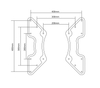 VESA-Adapter max. bis zu 400x400 Goobay