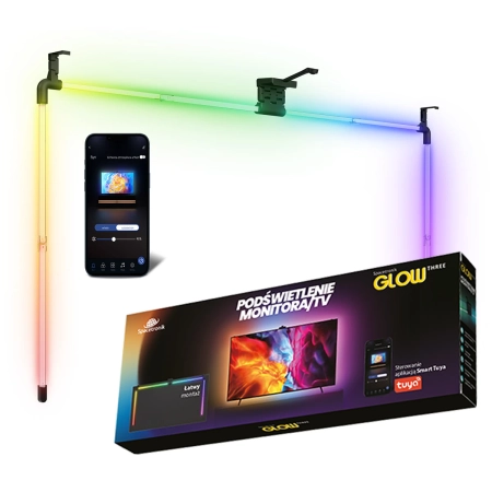 Spacetronik Glow Three 65 Zoll TV-Hintergrundbeleuchtung