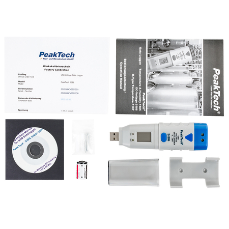 PeakTech USB-Gleichspannungsmessgerät 5186