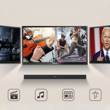 Soundbar Zewnętrzny Wodoodporny Sylvox Elf S2 IP65 | Kinowy Dźwięk na Tarasie