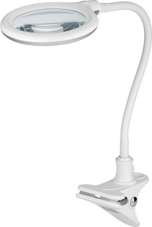 Lampa LUPA kosmetyczna warsztatowa Goobay 100mm 6W 30x LED 570lm z klipsem montażowym - zdjęcie 2