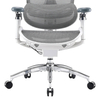 Krzesło do ergonomicznego biura 6D Spacetronik DORIS 40 szare z regulowanym zagłówkiem i podłokietnikami