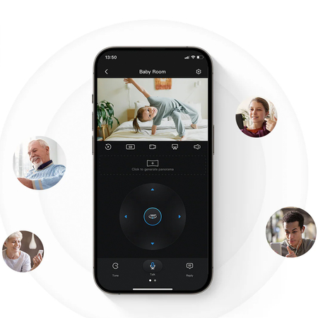 Kamera wewnętrzna obrotowa 2K 4MP WiFi Aosu P1 Pro SL-C2P