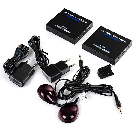 Konwerter HDMI na LAN 4K ipcolor Spacetronik IP SPH-675E Zestaw