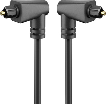 Optisches Toslink-Winkelkabel 2x90st. Goobay 1m