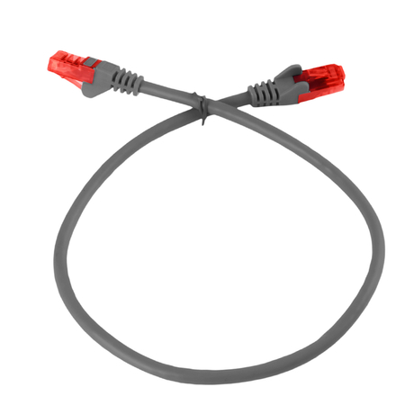 RJ45 CAT 6 U/UTP AWG24 grau 3m Kabel