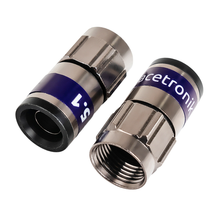 Spacetronik TV-FS01 selbstverdichtender F-Stecker 50St - zdjęcie 2