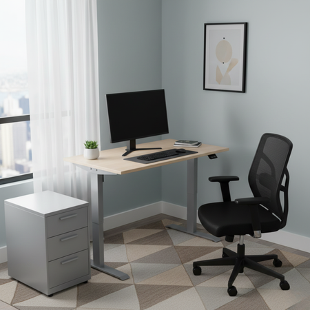 Stelaż biurkowy regulowany elektrycznie Spacetronik SPE-114NG