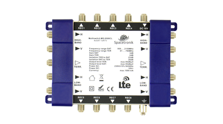 Multiswitch kaskadowy Spacetronik Pro Series MS-0508CL LTE