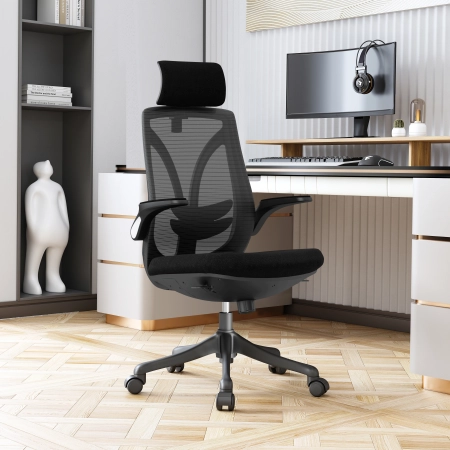 Fotel biurowy ergonomiczny z zagłówkiem Spacetronik ARIAN-10 OUTLET