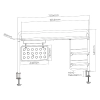 ECO Półka nad biurko bez wiercenia Spacetronik SPB-118WW_120 OUTLET