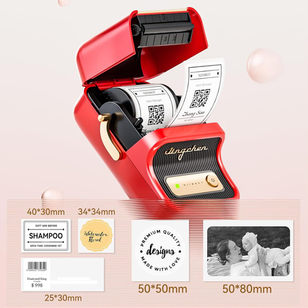 Drukarka etykiet Niimbot B21 PRO czerwona