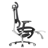 Fotel ergonomiczny biurowy 3D z podnóżkiem Spacetronik Torhild Szary OUTLET