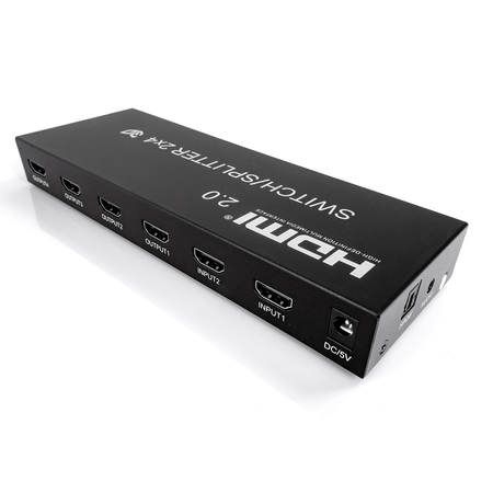 Matrix HDMI 2 wejścia / 4 wyjścia HDMI Spacetronik SPH-M241 4K - zdjęcie 2