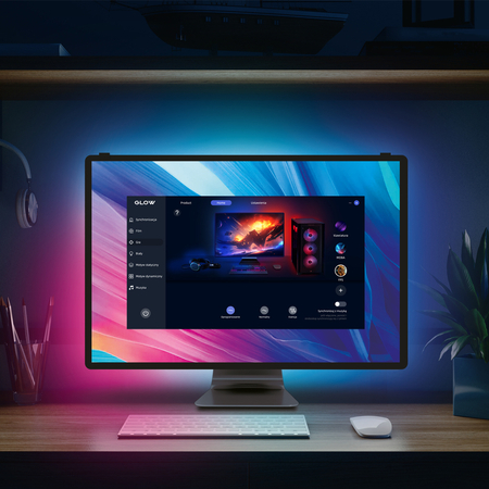 TV-Hintergrundbeleuchtung Spacetronik Glow Three PC 32 Zoll - zdjęcie 2