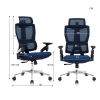Krzesło biurowe ergonomiczne Spacetronik BARD niebieskie OUTLET