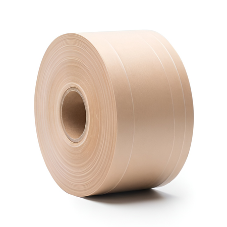 Eko taśma zbrojona z pulpy drzewnej aktywowana wodą 70 mm / 182 m Bublaki BT-W702R (10 szt.)