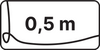 0,5m