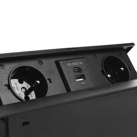 Gniazdo blatowe otwierane Spacetronik SPS-D24CB OUTLET