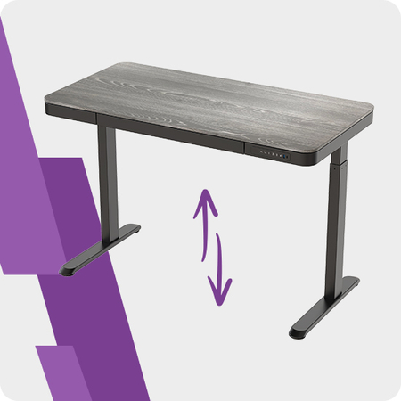 Spacetronik elektrischer Schreibtisch SPE-B127BG Astrid
