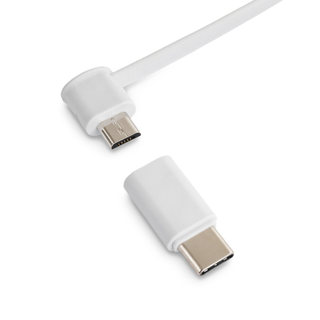 2-in-1 USB-A - micro+Lightning Kabel + USB-C Adapter - zdjęcie 2