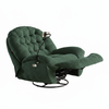 Zestaw wypoczynkowy fotel elektryczny Spacetronik Flax 04M zielony + stolik regulowany
