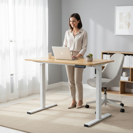 Biurko Elektryczne 100x60 SPEO125WO Dąb Artisan