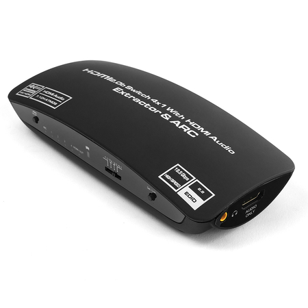 Sumator HDMI 4x1 z Extractor Audio Spacetronik SPH-RAE04 4K 4/1